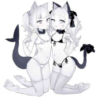[darkdeaththorn] Gawr Gura & Murasaki Shion