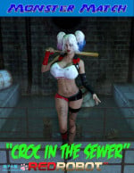 Monster Match- Croc in the Sewer- RedRobot3D