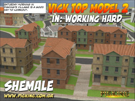 Vick Top Model 2 in Working Hard – Pig King
