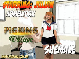 Julian Homework – Pig King Shemale