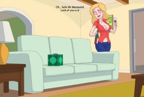Beth and Mr Meeseeks (Rick and Morty)