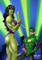 She Hulk- Green Lantern- Green Meeting