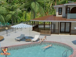 Poolside Shemale Fuck- Sheanimale