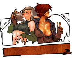 Elven Lesbians – Maeryll and Cinder