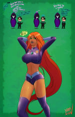 Raven x Starfire- Yolkiin [Teen Titans]