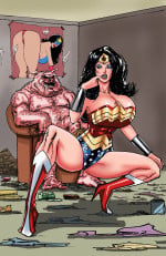 Wonder Woman vs Porkum- Superposer