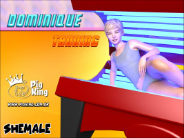 Dominique Tanning – PigKing Shemale
