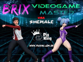 Brix, Videogame Master – PigKing Shemale