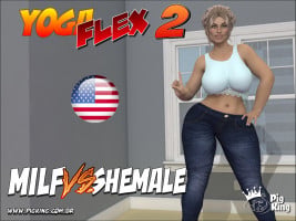 Yoga Flex Part 2 – Milf vs Shemale (PigKing)