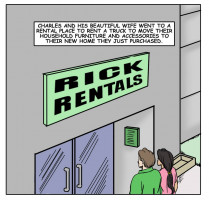 Rent- illustrated interracial
