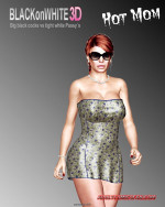 Hot Mom- BlackonWhite 3D