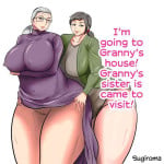 [Surigoma] Obaa-chan Ie ni Boku wa Iku! Obaa-chan Ie ni Obaa-chan no Imouto ga Kita! | I'm going to Granny's house! Granny's sister is came to visit! [English] [CulturedCommissions]