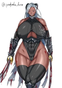 [焼却物] 褐色ムチバキ女戦士