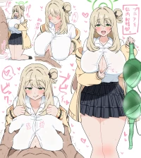 [しのり] ブルアカ乳内射精部